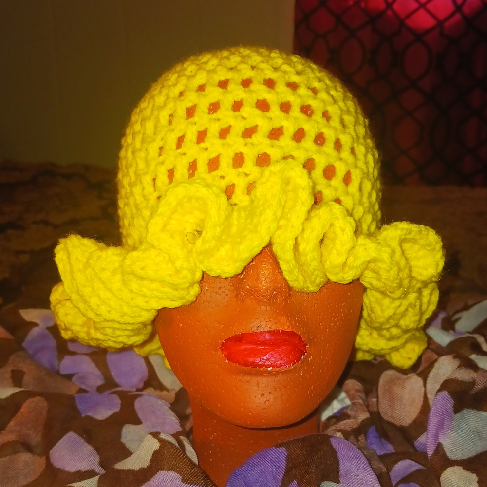 Handmade Yellow Crochet Hat